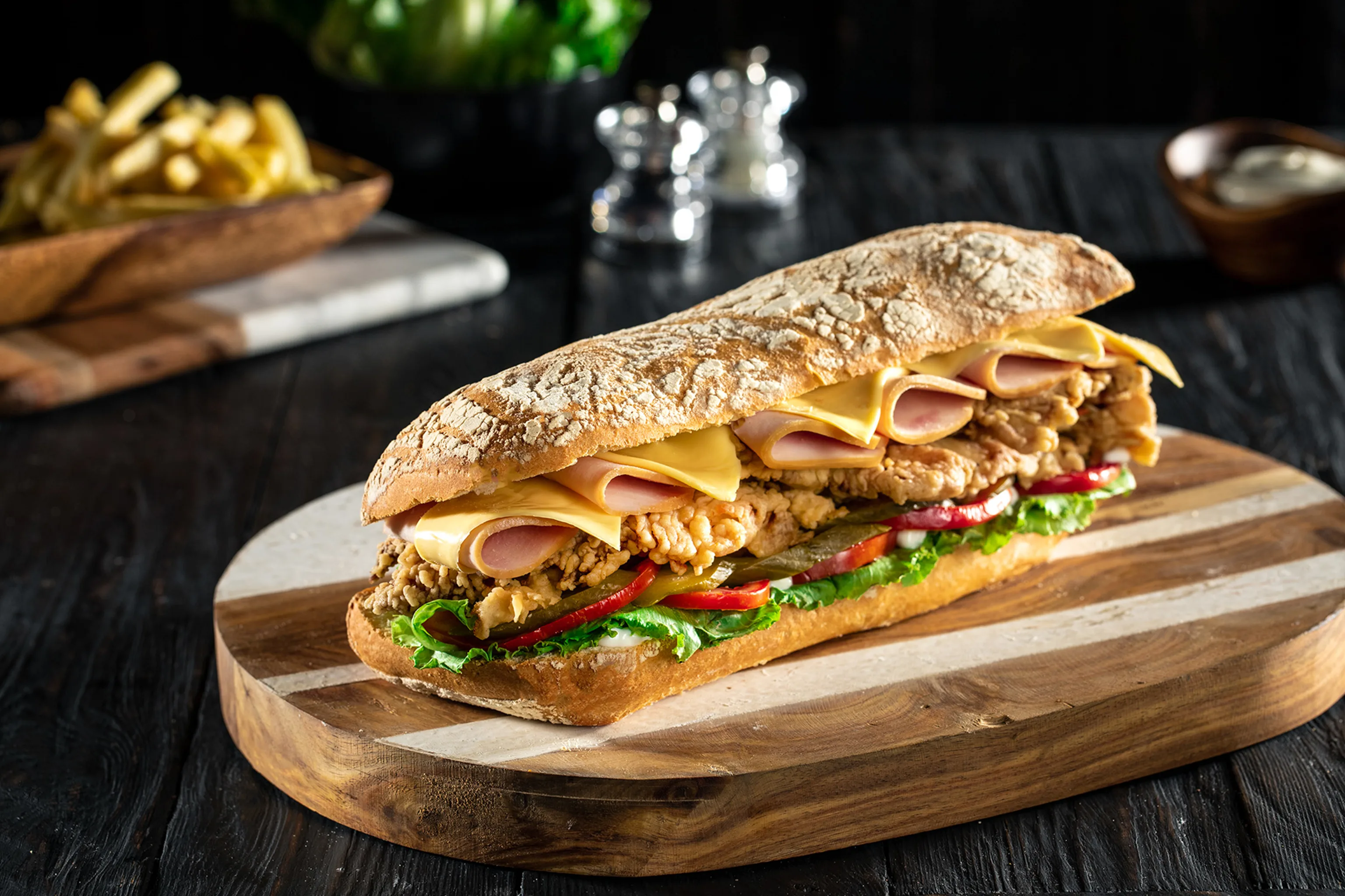 Sandwich Panozzo pain italien Casablanca